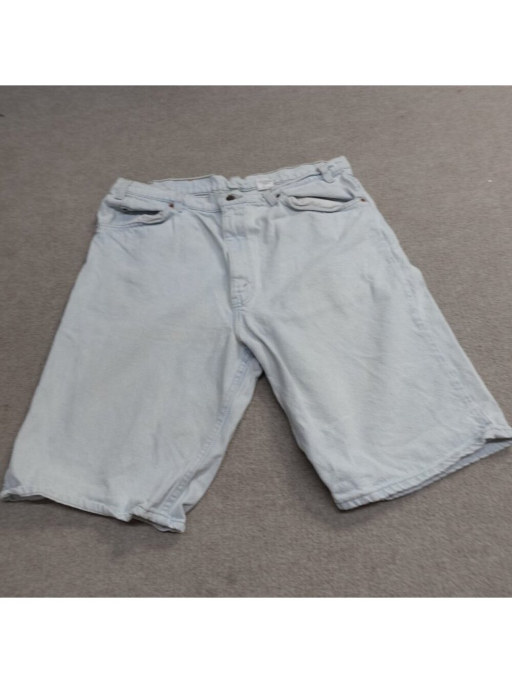 Vintage Levi's Shorts 36 Blue Jean Orange Tab Relaxed Fit 10.5" 550 Made in USA